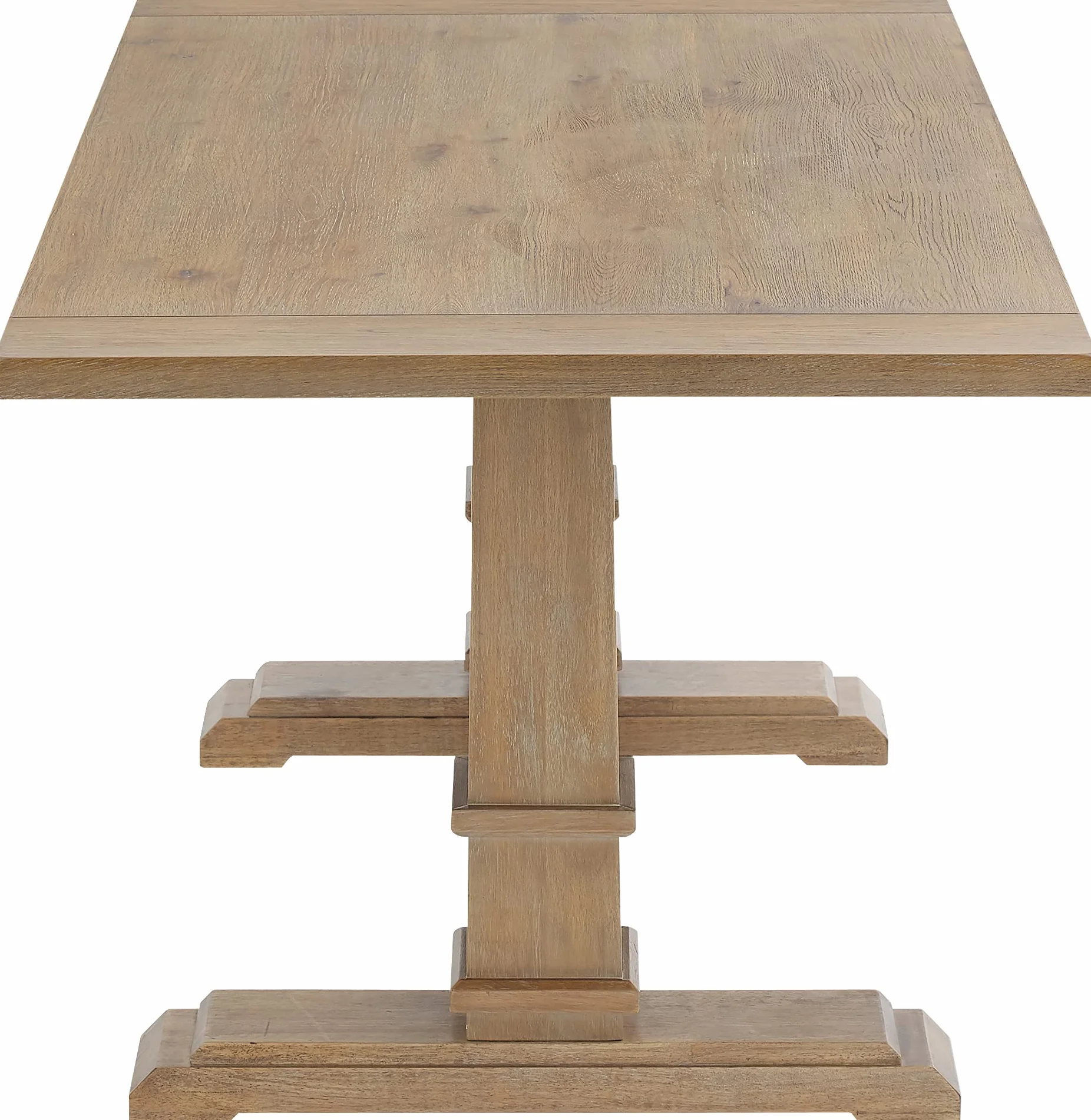 Crosley Furniture Joanna Modern Farmhouse Wood Dining Table, Rustic Brown