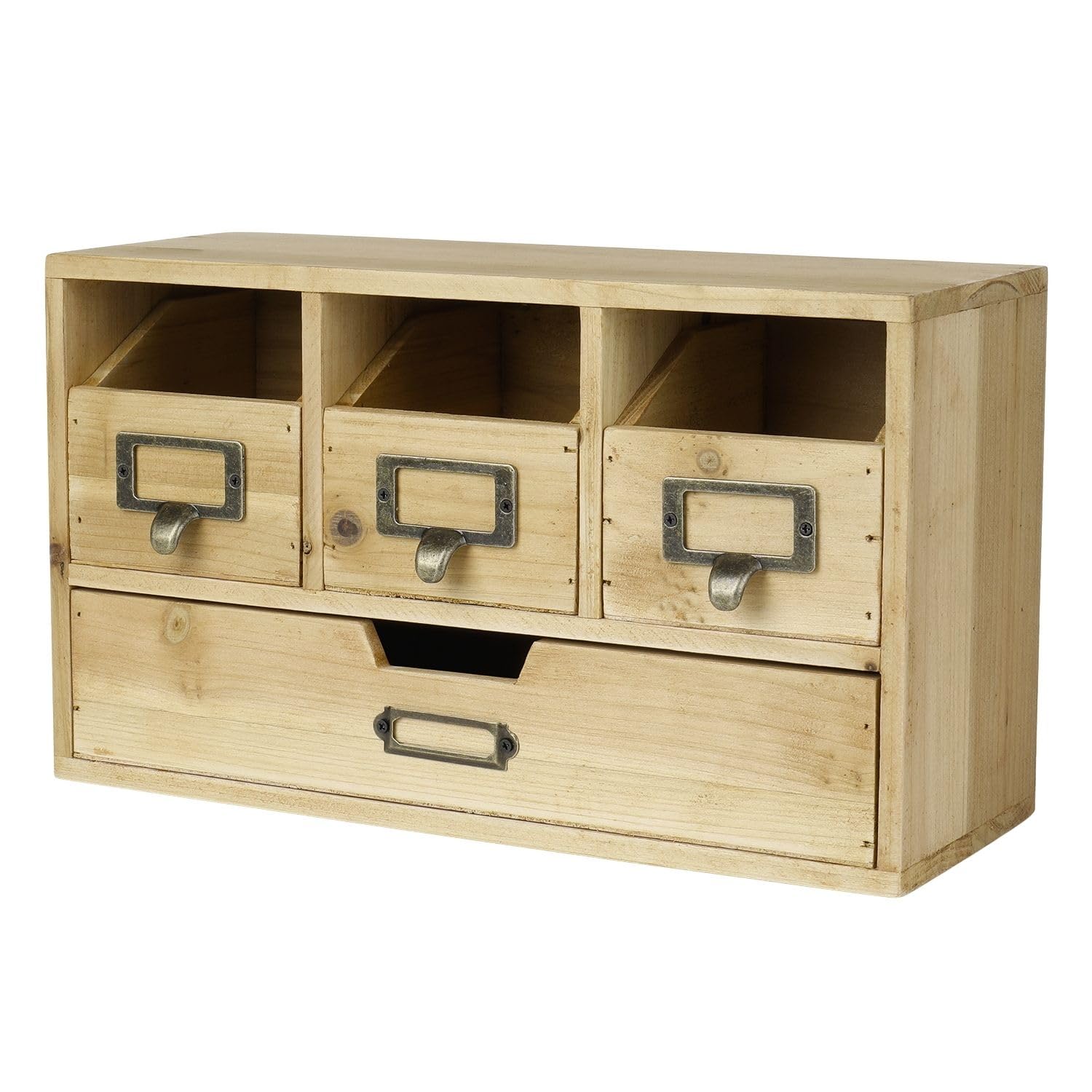 Elegant Wooden Apothecary Storage Chest