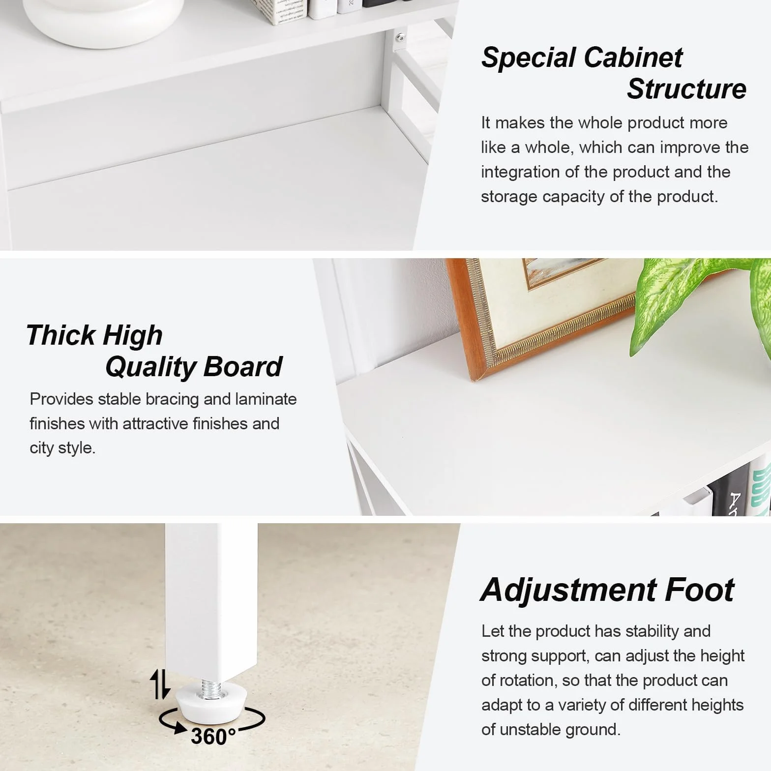 HOMISSUE Bookshelf, 7-Tier Bookshelf, Rustic Wood Metal Bookshelves and Bookcases, Freestanding Open Bookshelf, Industrial Tall Bookcase for Home Office, Living Room and Bedroom, White