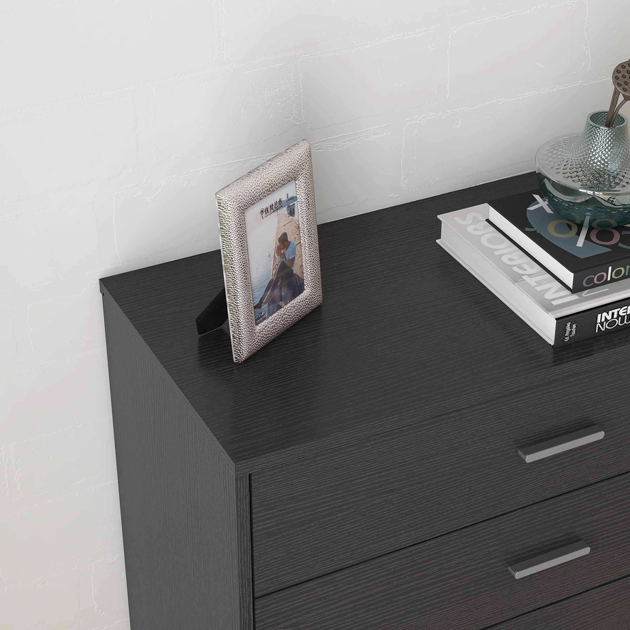 Panana 5/6 Drawer Dresser, Wooden Chest of Drawers, Storage Organizer Unit for Living Room, Home, Office
