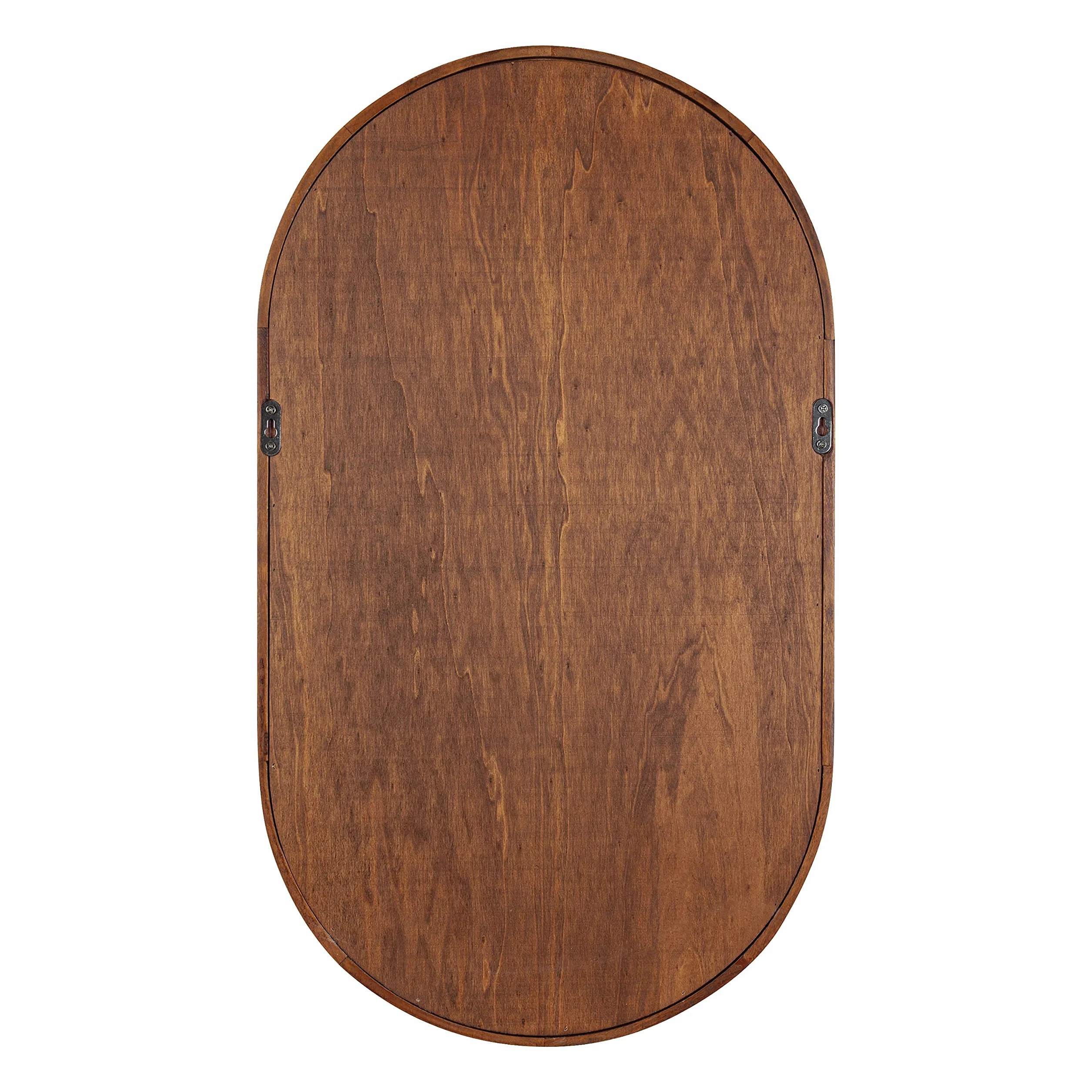 Kate and Laurel Hutton Midcentury Capsule Wall Shelf; 16 x 28; Walnut Brown; Geometric Decorative Shelves for Wall