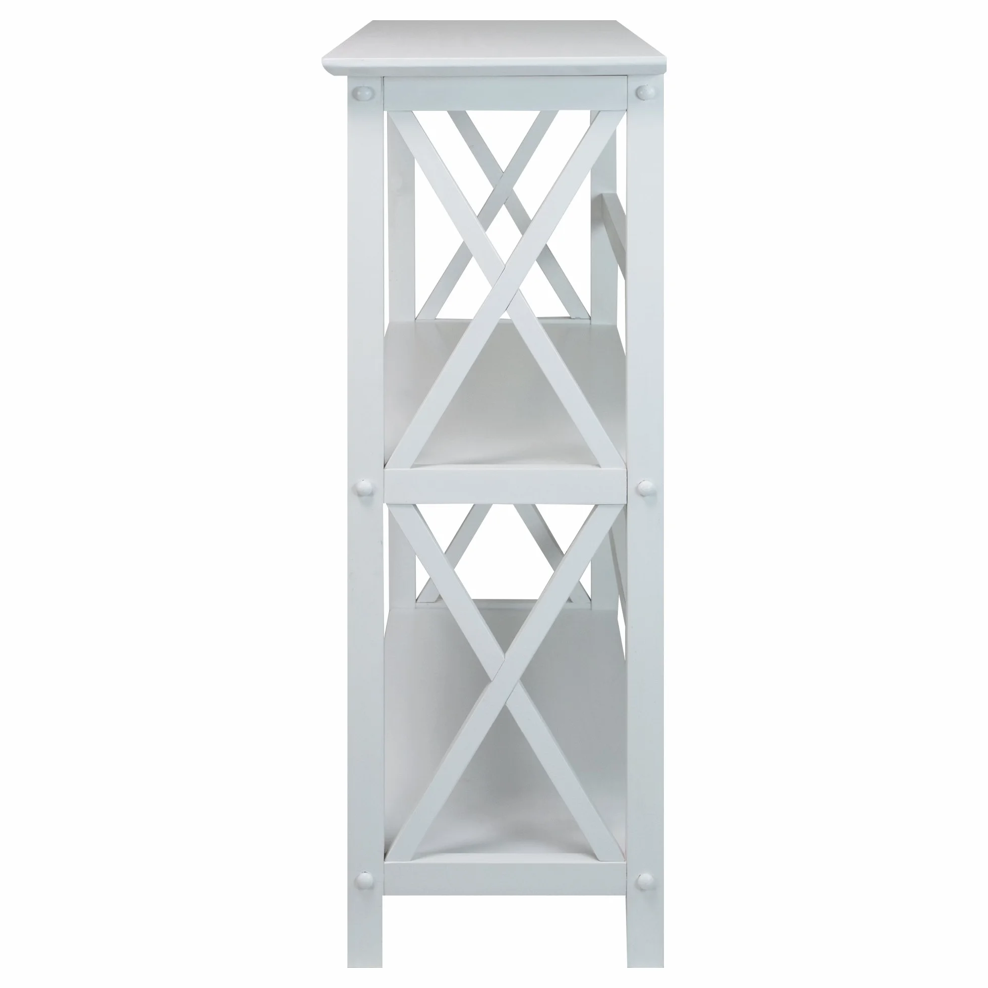 Casual Home Montego 3-Shelf Bookcase, White