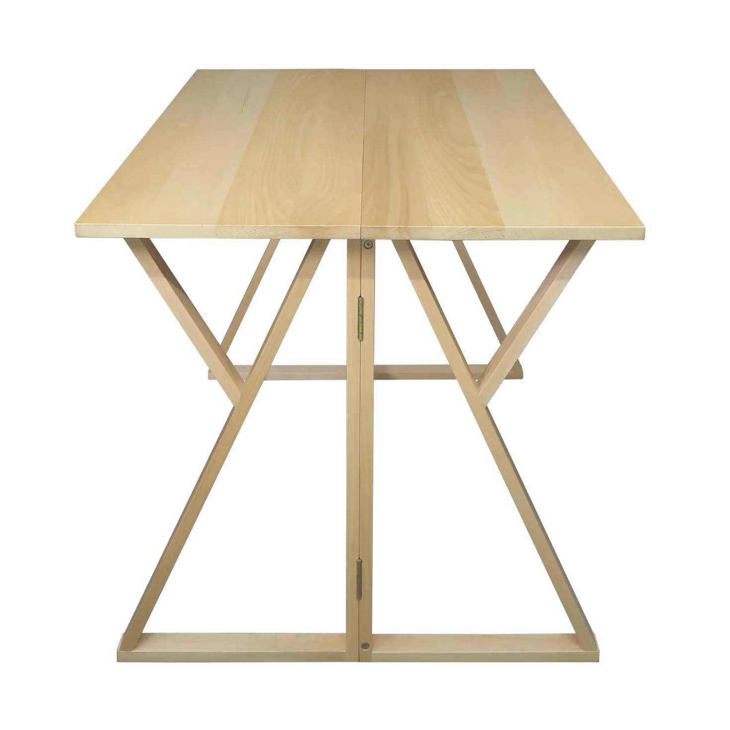 Aztecs Folding Console to Dining Convertible Table with Solid American Basswood
