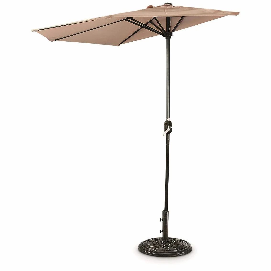 Half Round Patio Umbrella, Outdoor, Garden, Deck, Balcony Shade 8 Feet