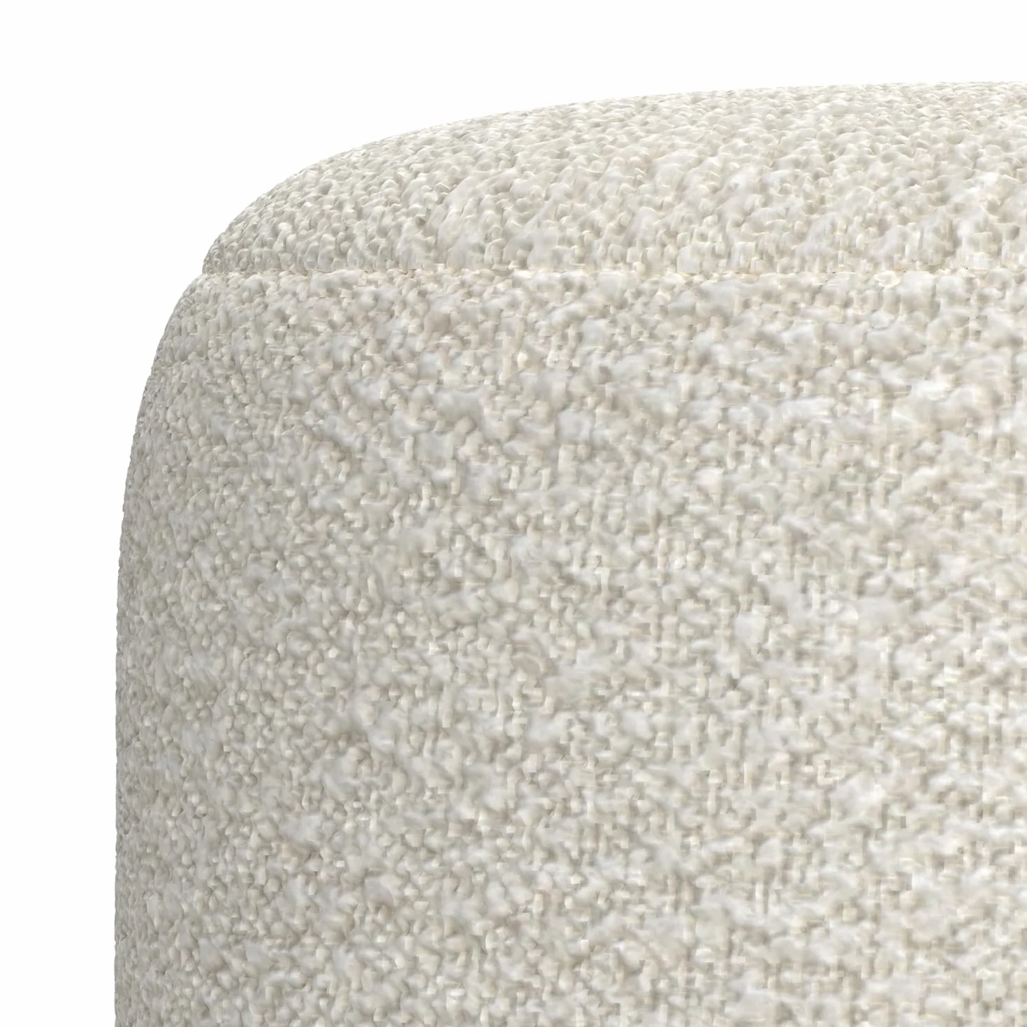 SIMPLIHOME Clay 18" Wide Cube Pouf in Grey/Natural Cotton