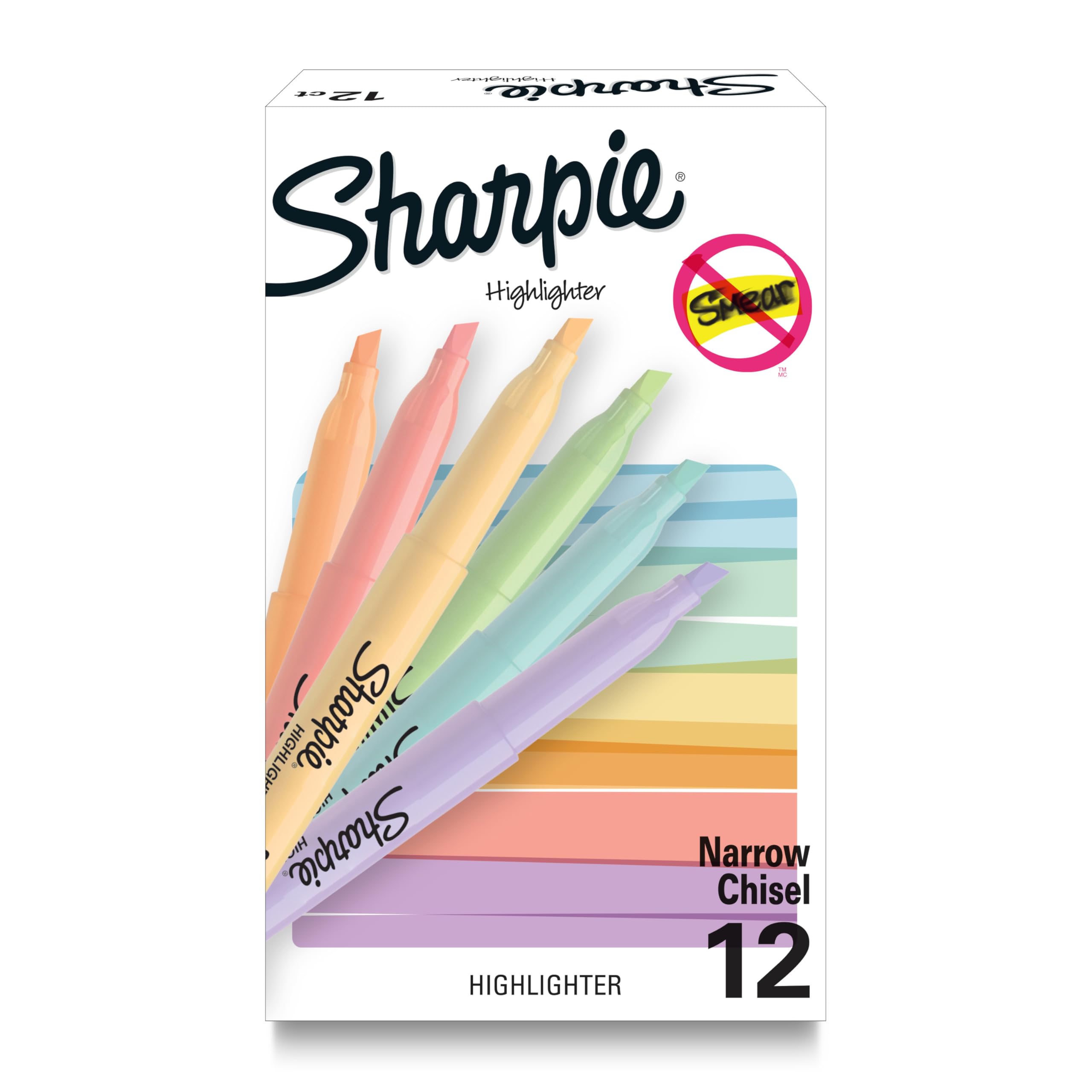 Elegant Pastel Chisel Highlighters