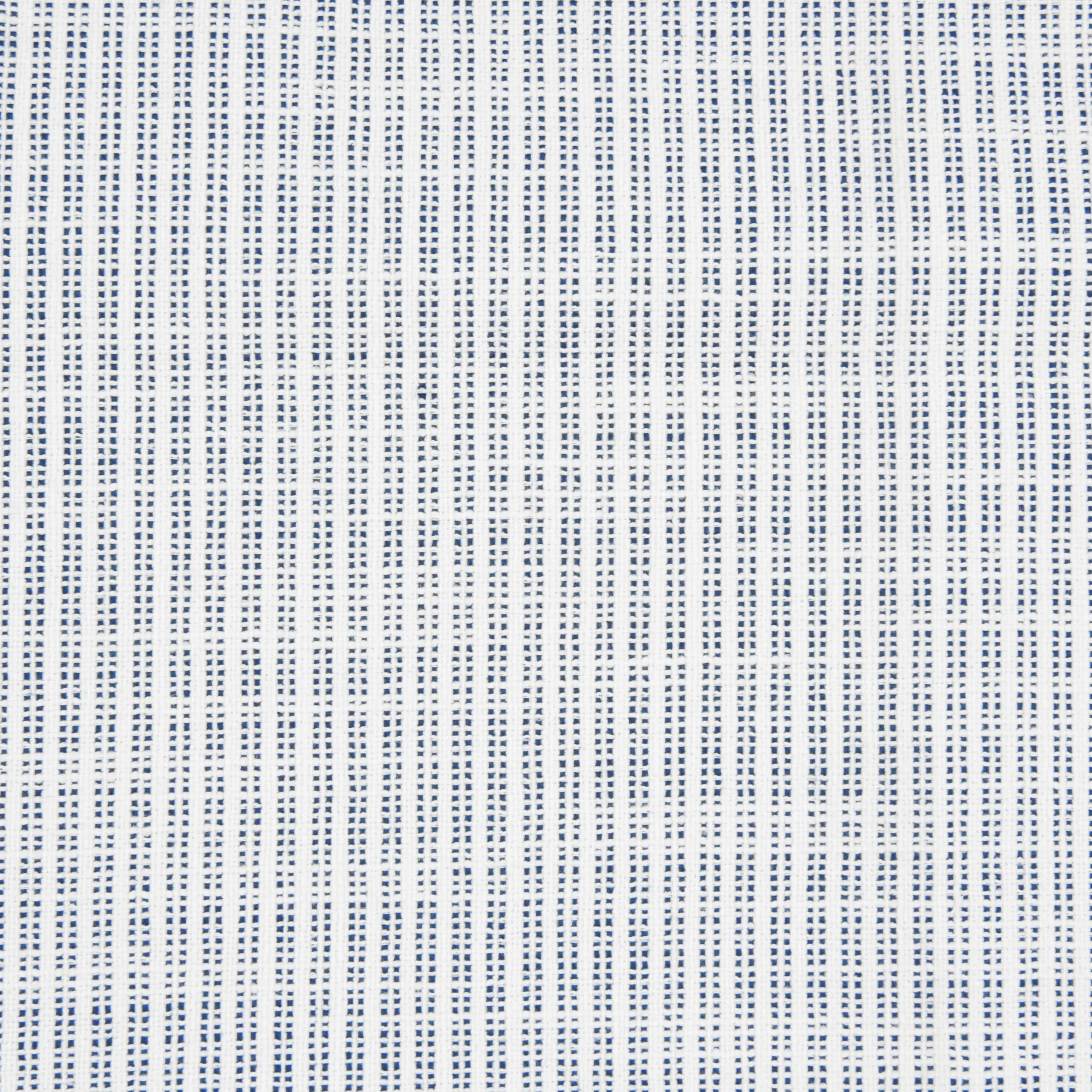 HomePop 19" Square Ottoman - Blue Pinstripe Fabric