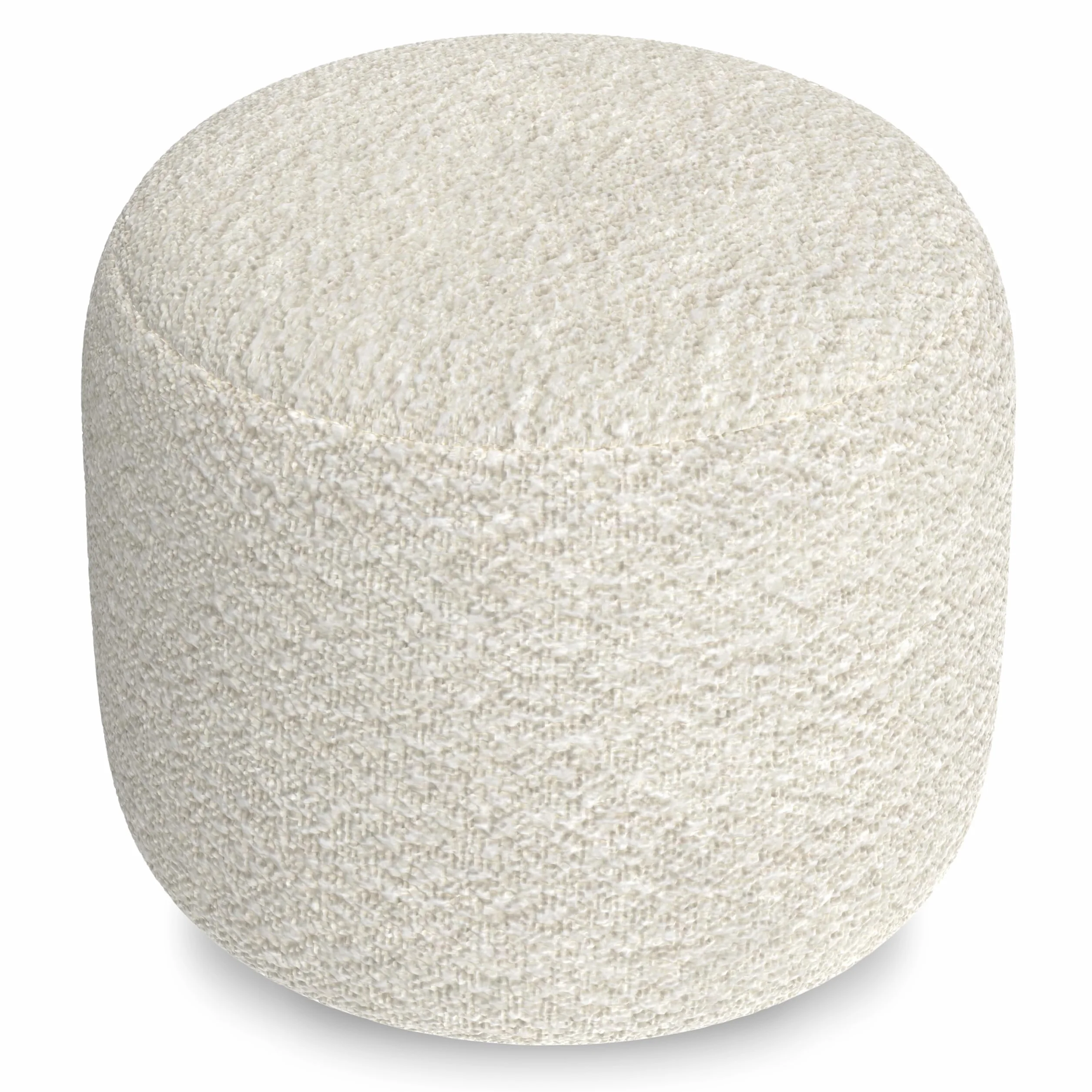SIMPLIHOME Clay 18" Wide Cube Pouf in Grey/Natural Cotton