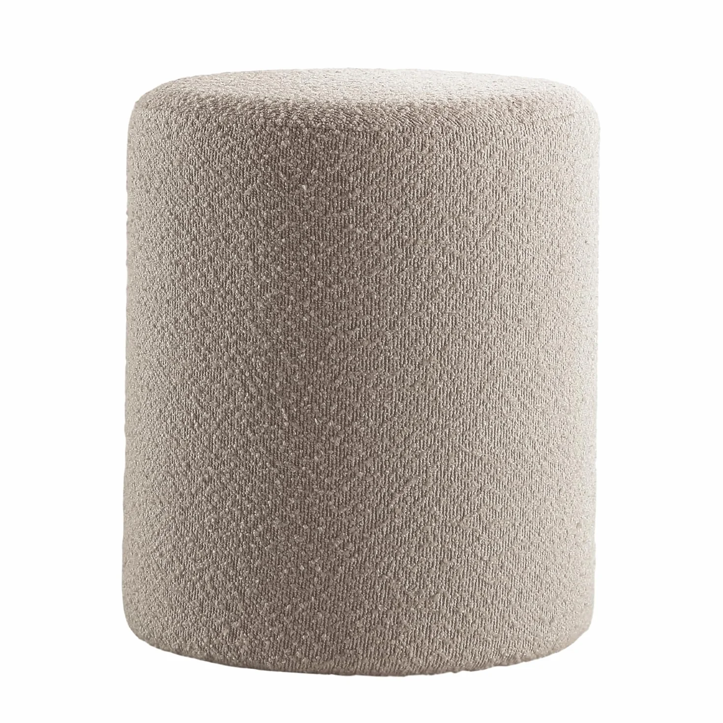Modern Round Ottoman with Soft Padded Seat, Multifunctional Vanity Stool for Makeup, Upholstered Footrest Stool Ottoman Foot Stool for Living Room, Bedroom
