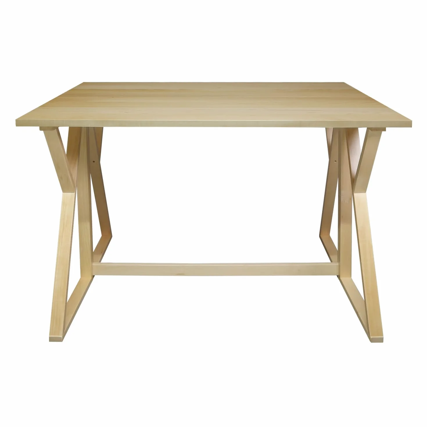 Aztecs Folding Console to Dining Convertible Table with Solid American Basswood