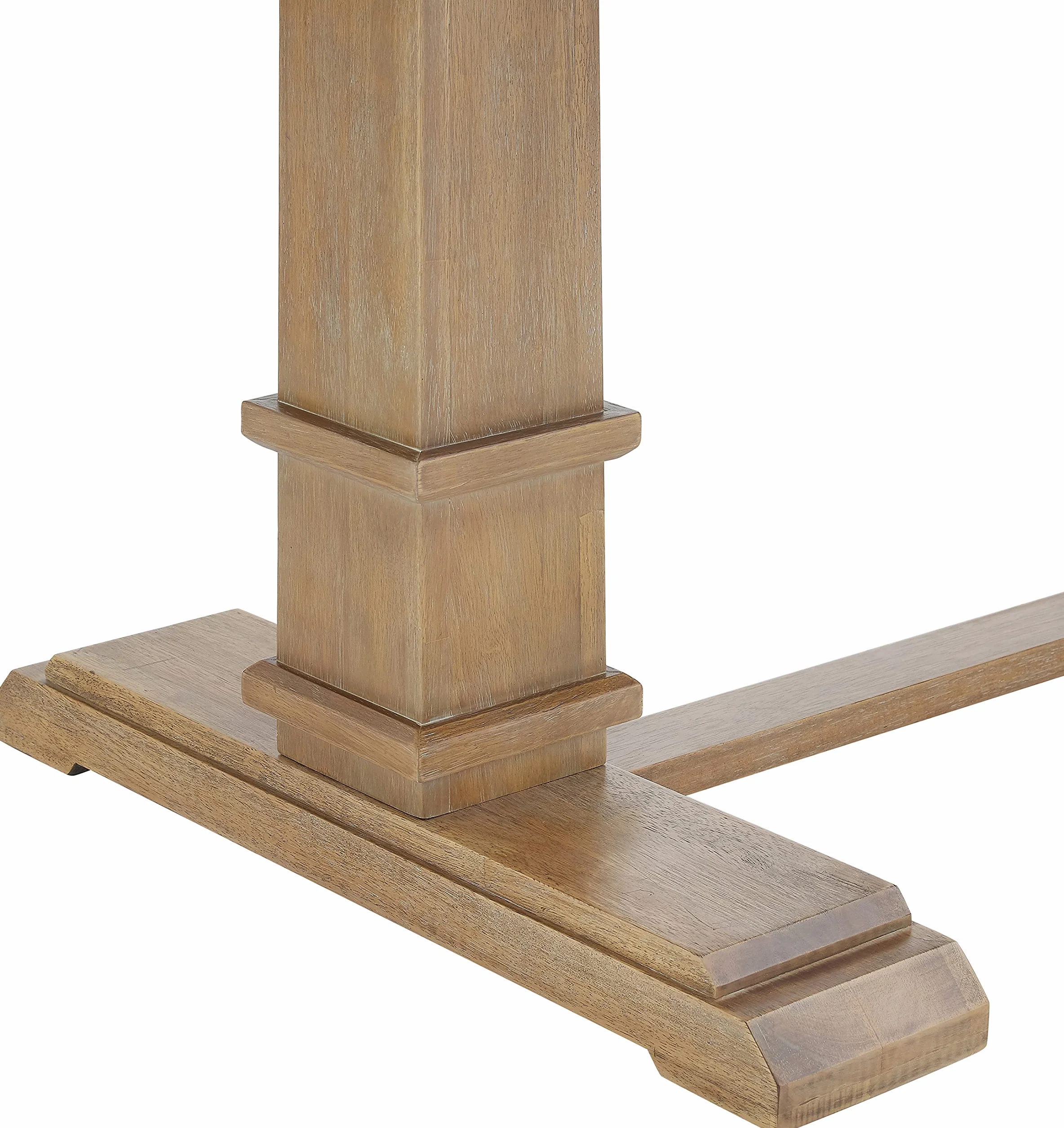 Crosley Furniture Joanna Modern Farmhouse Wood Dining Table, Rustic Brown