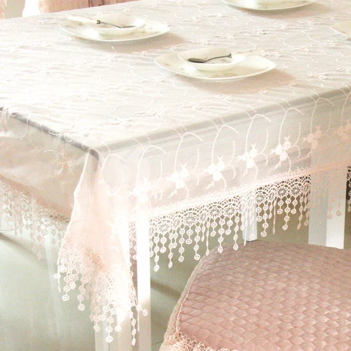 Tovaglia Tessuto di pizzo Tavolo da tè Tavolo da pranzo Tovaglia rotonda Tovaglia da cucina (Color : B Size : 110 * 150cm)