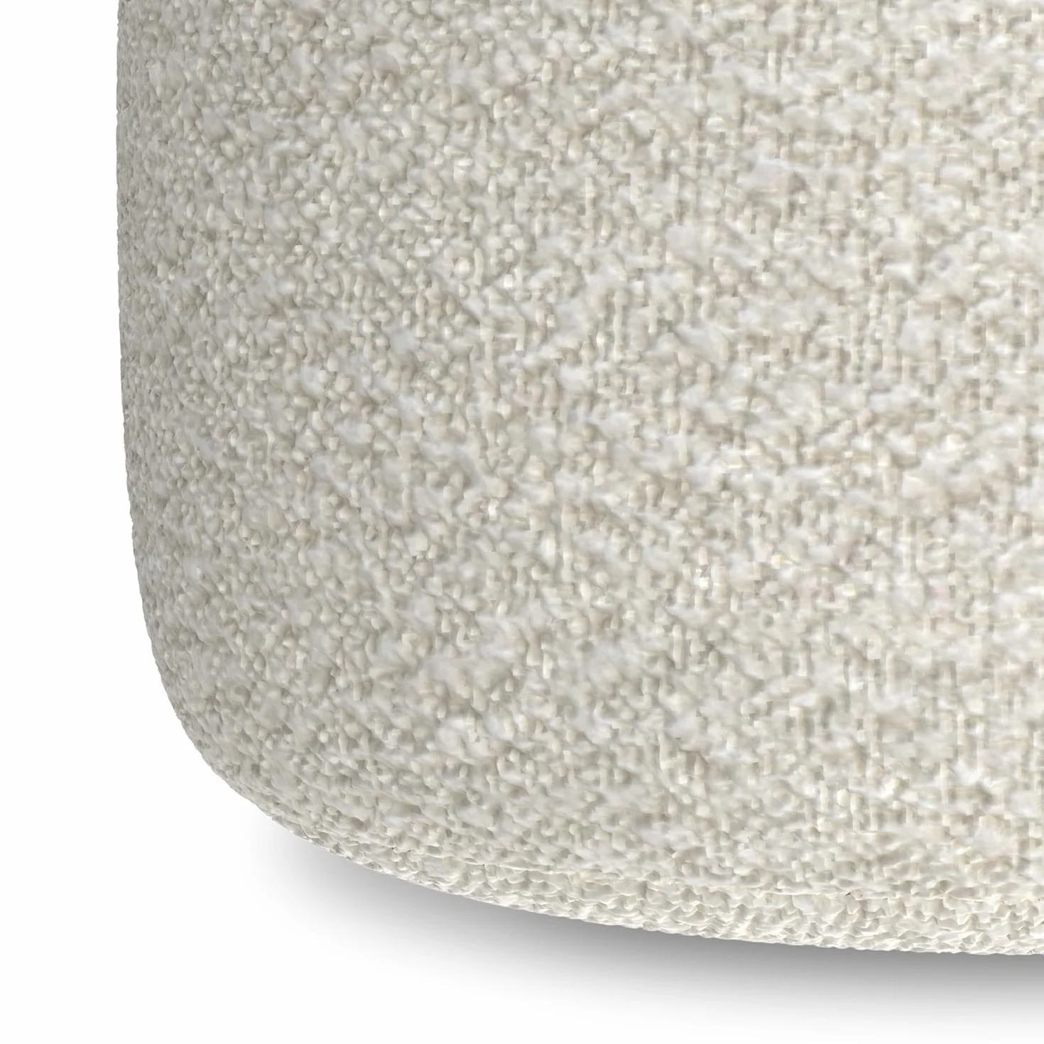 SIMPLIHOME Clay 18" Wide Cube Pouf in Grey/Natural Cotton