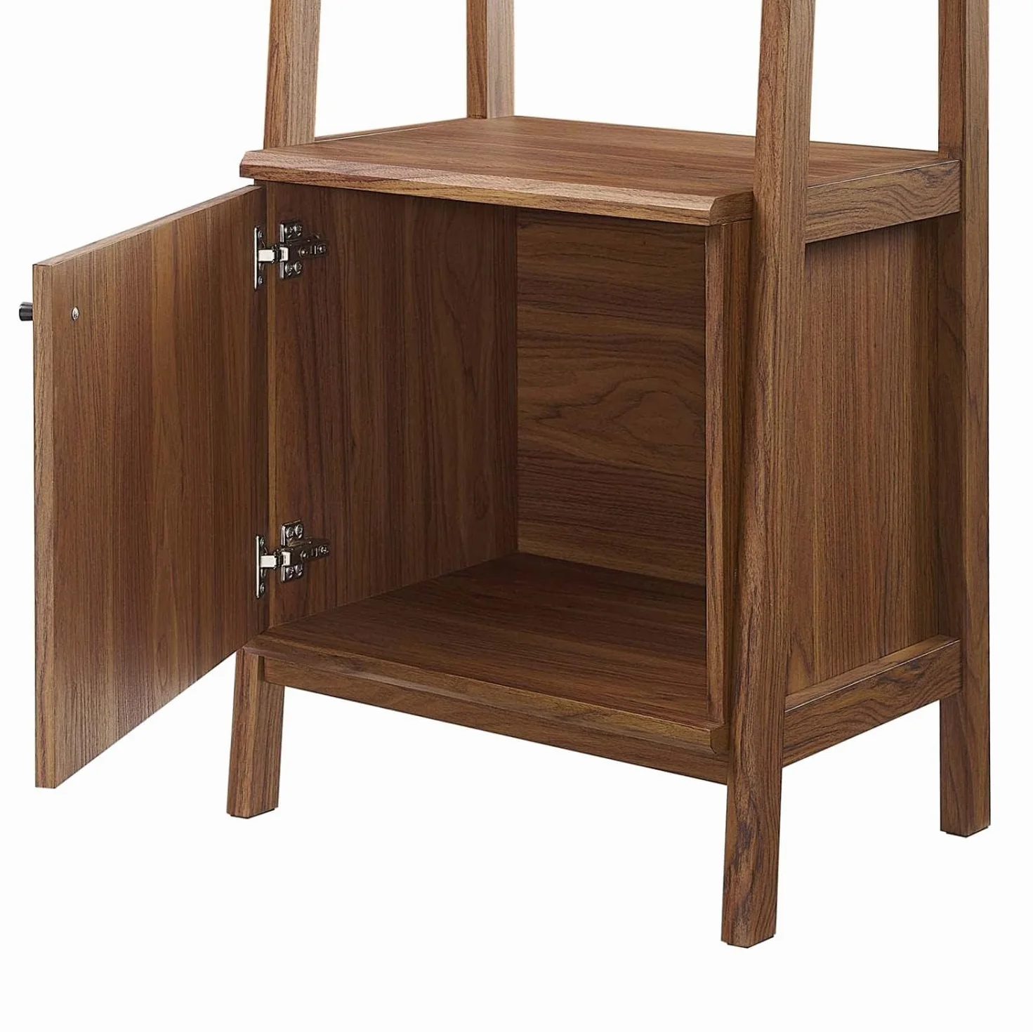Modway 21" Bookshelf Display Case in Walnut