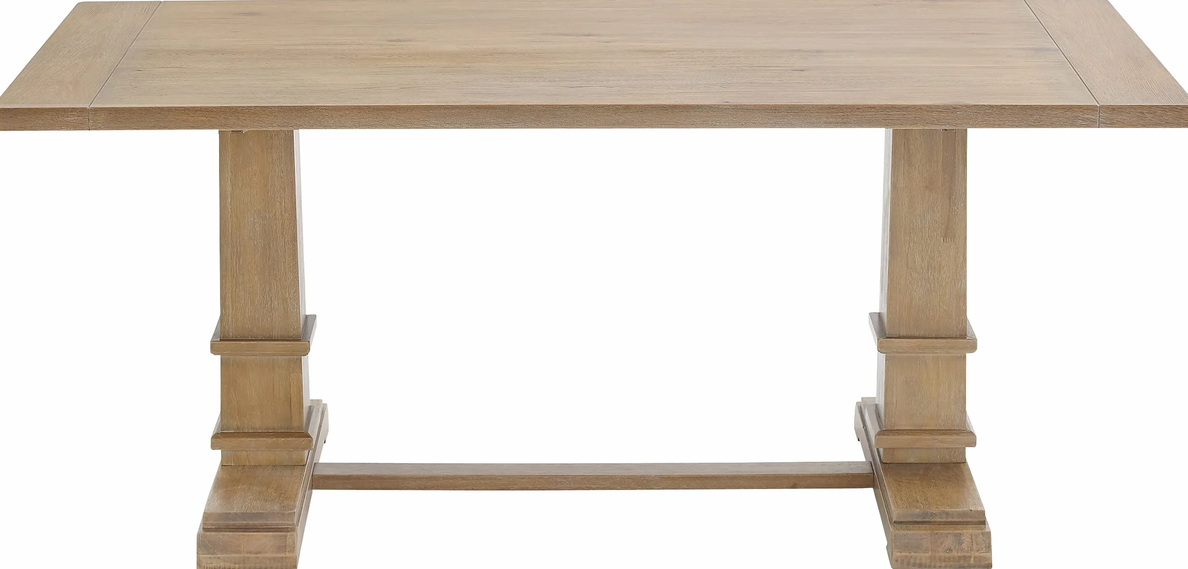 Crosley Furniture Joanna Modern Farmhouse Wood Dining Table, Rustic Brown