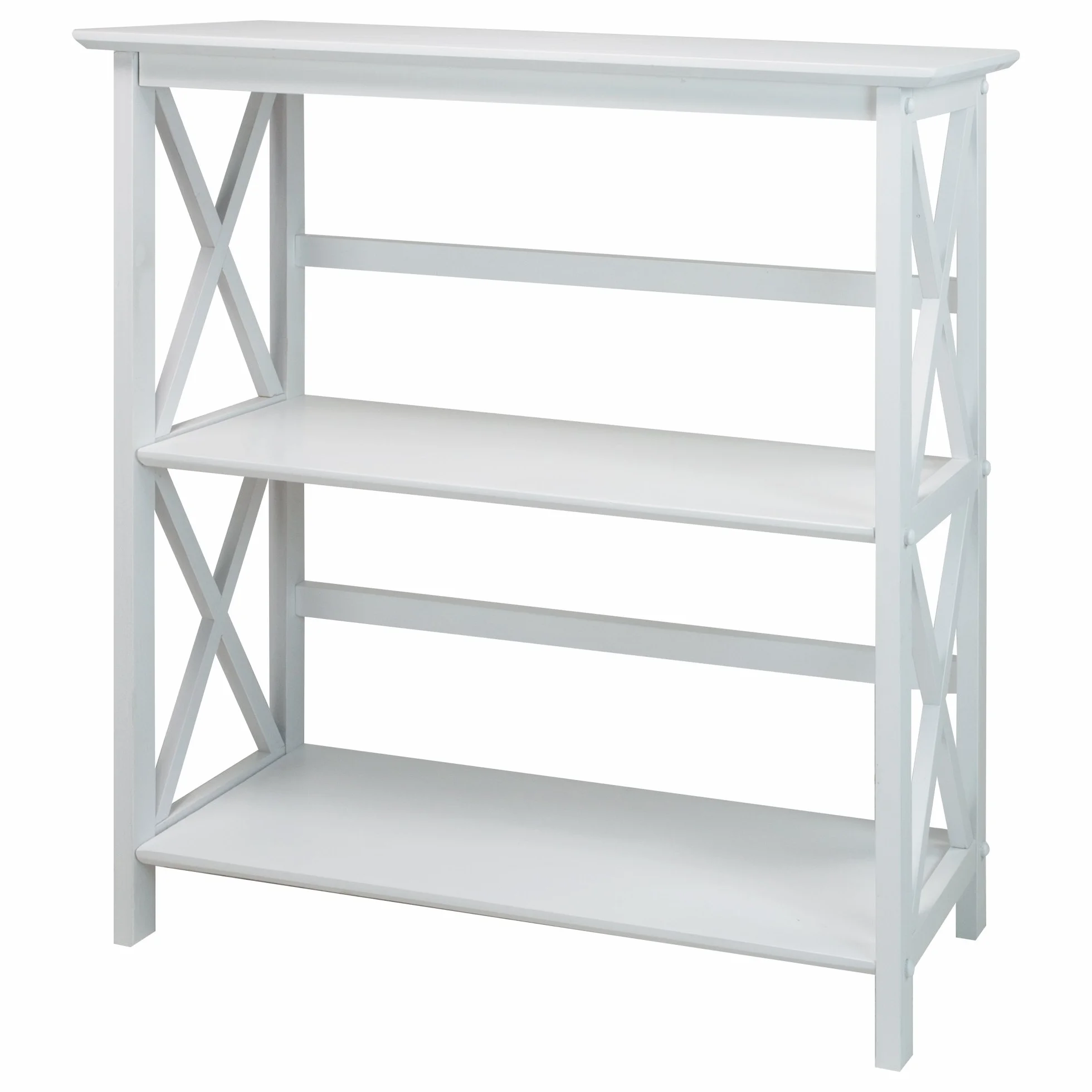 Casual Home Montego 3-Shelf Bookcase, White