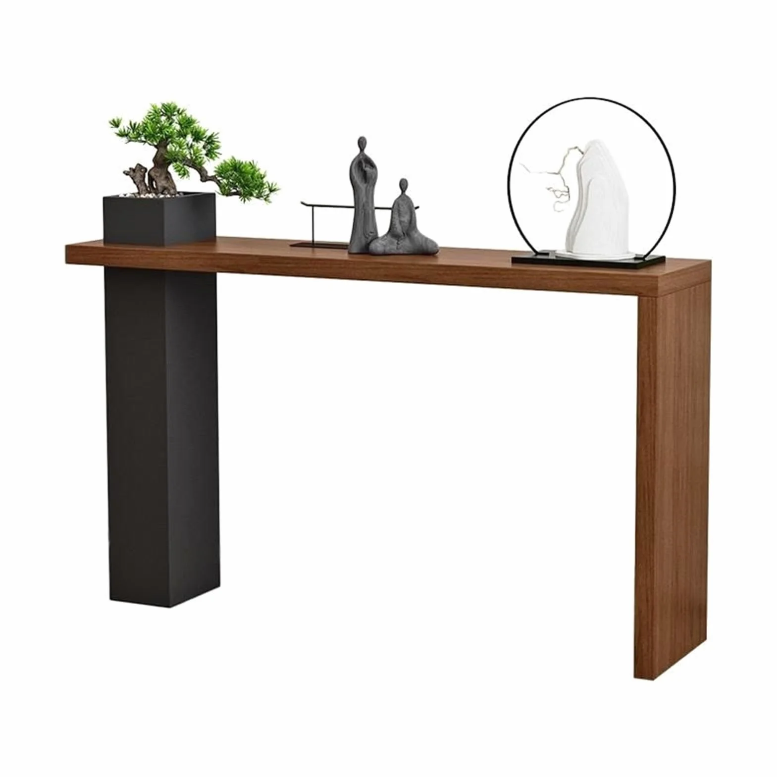 Console Table, Modern Accent Table for Hallway, Narrow High Entryway Table with Shelves, Wooden Design for Living Room and Entrance. Perfect for Narrow Spaces