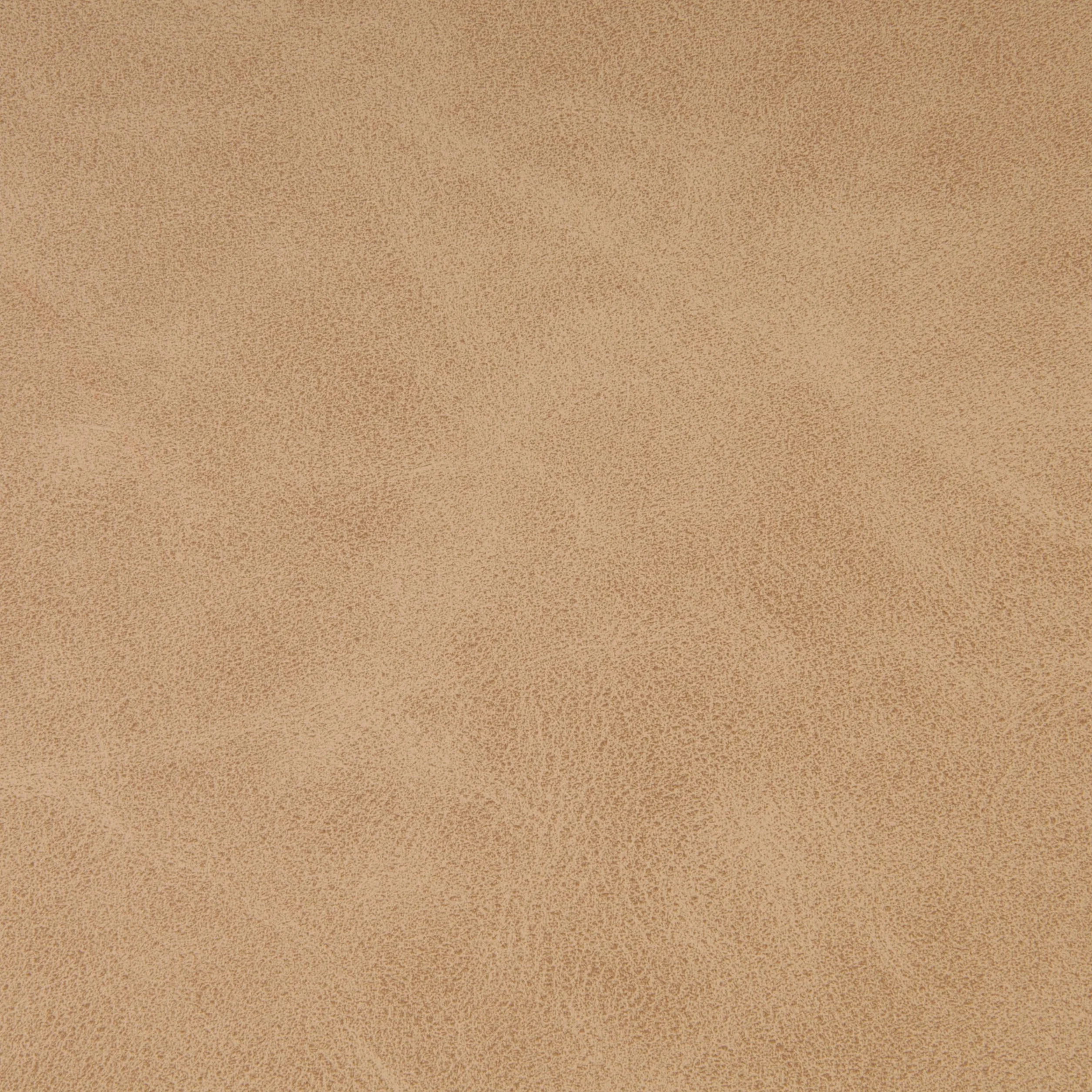 HomePop 19" Modern Channel Tufted Ottoman - Sand Faux Leather