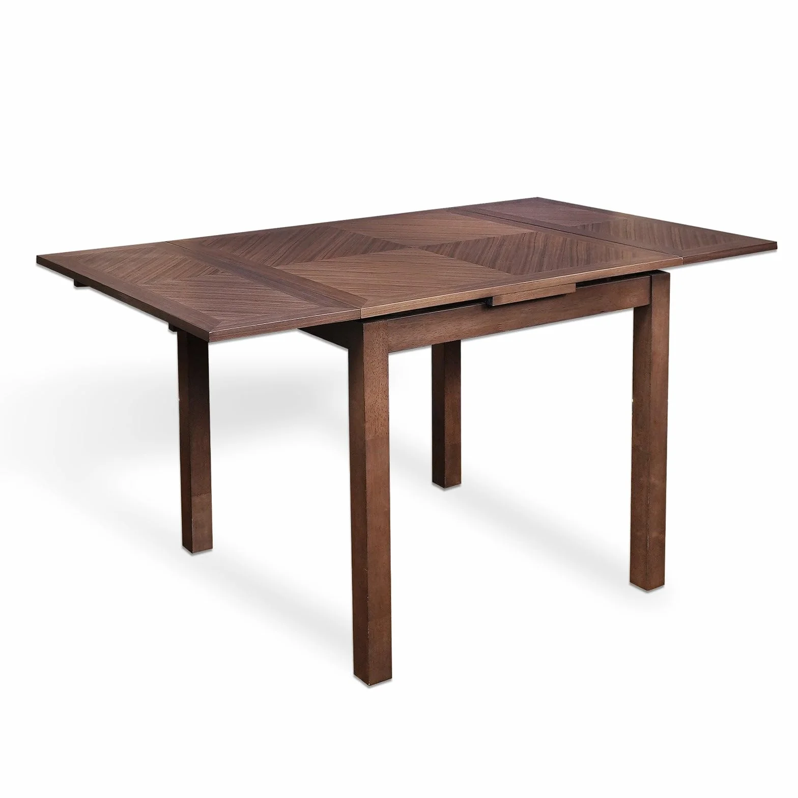 Small Dining Table for 4, Extendable Dining Table, Space-Saving Design, Ideal for Compact Dining Space and Expands for Larger Dining Areas