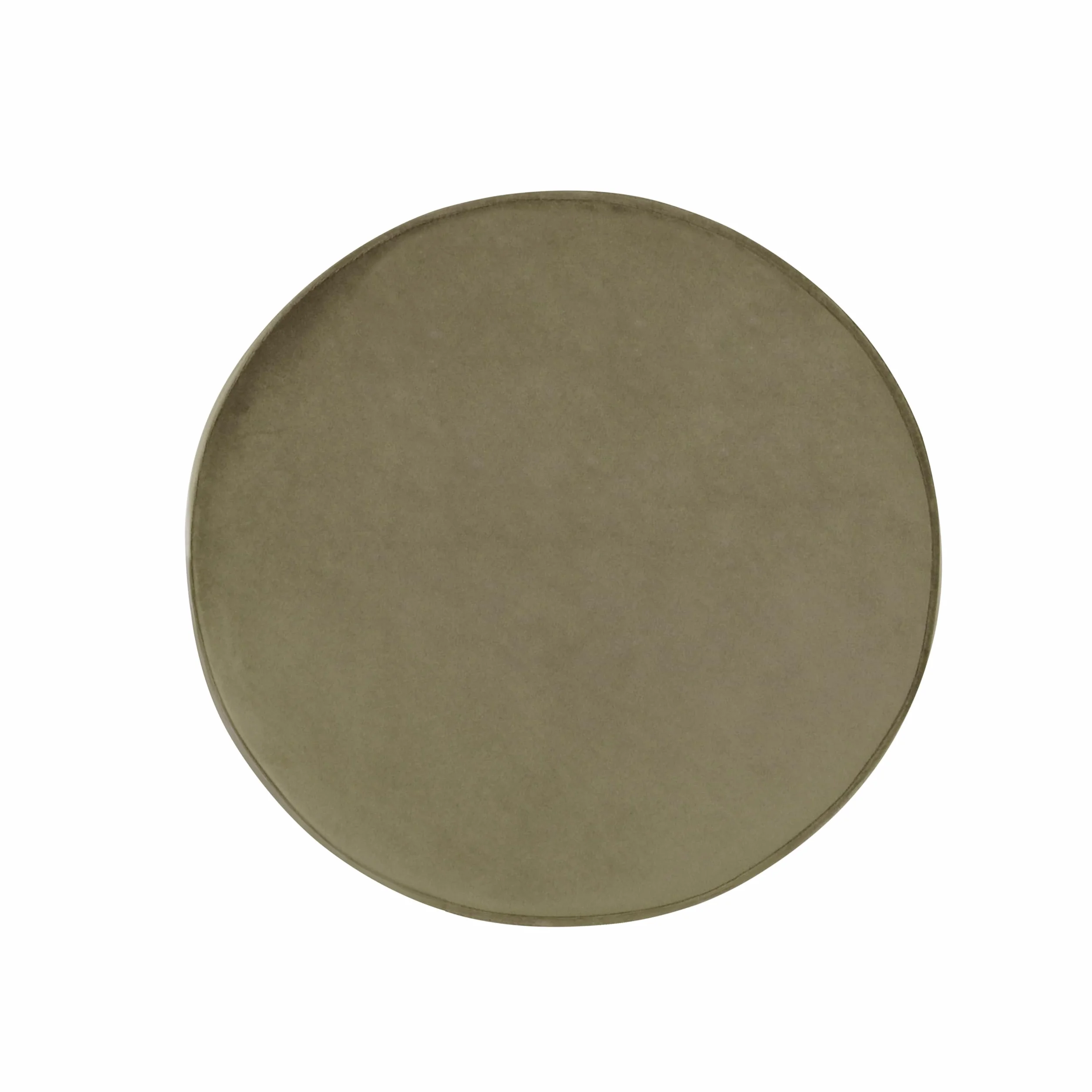 HomePop Home Decor | Upholstered Round Storage Ottoman | Ottoman with Storage for Living Room & Bedroom, Light Sage Green Velvet Large