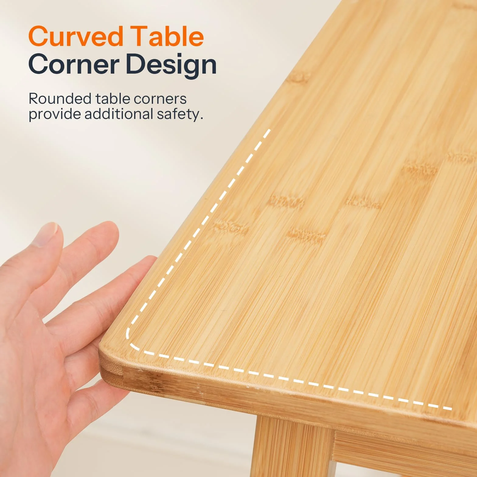 HOOBRO Bamboo Dining Table, Square Dining Table for 2, 27.6" Kitchen Table for Small Space, Writing Table, Easy to Assemble, for Dining Room, Living Room, Office, Kitchen, Natural YL70CZ01G1